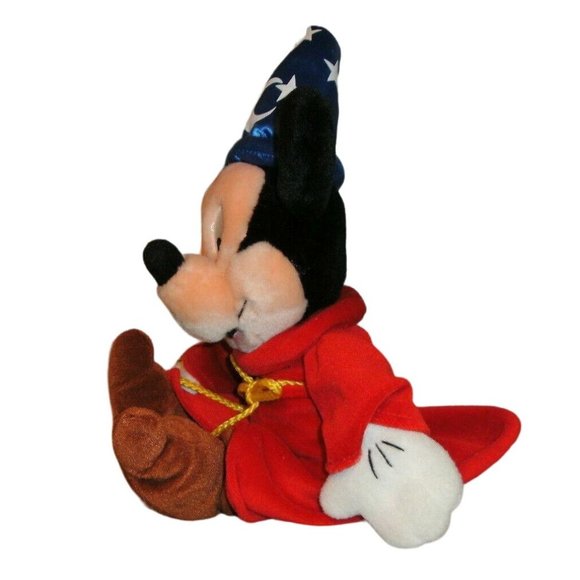 Walt Disney World Plush Mickey Mouse Fantasia 13" Tall Stuffed Toy Animal - Picture 3 of 8